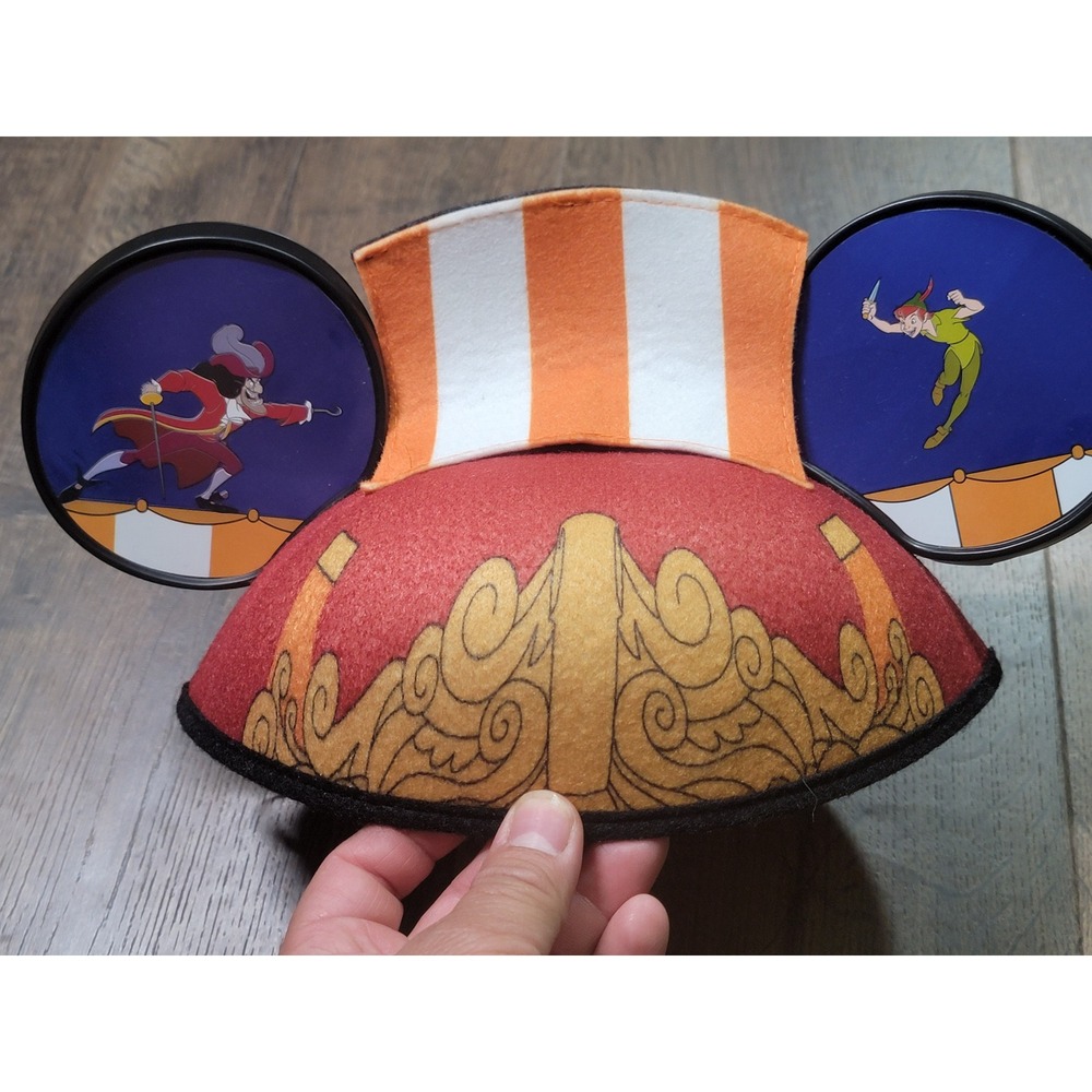 Disney Parks Peter Pan Captain Hook Mickey Mouse Ear Hat Adult 55cm Pirate Hat